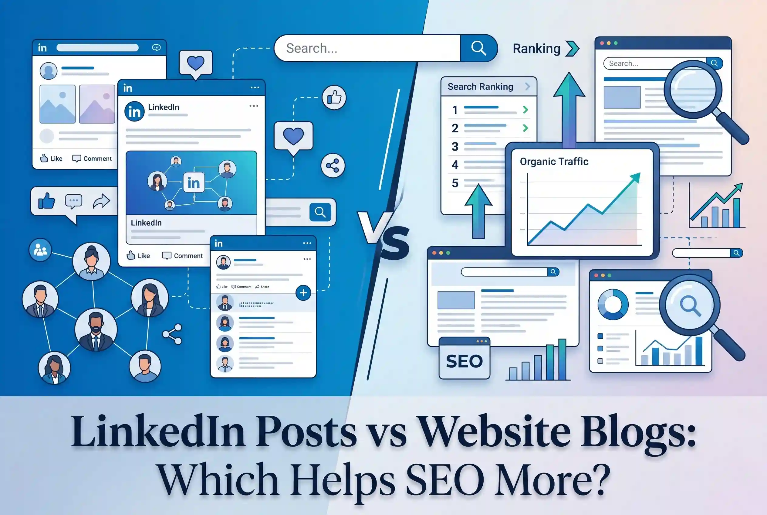 LinkedIn Posts vs Website Blogs